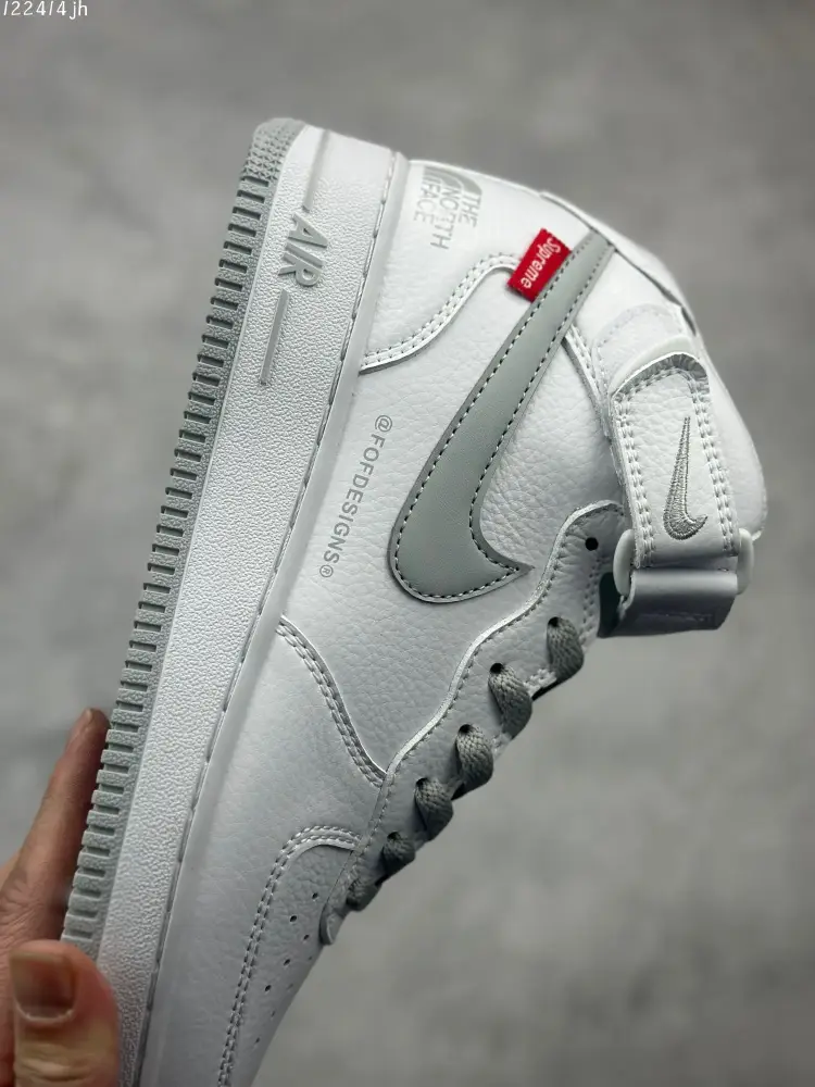 Nike Air Force 1 Mid 'Full Star' White Grey Sneakers – High Quality , Multiple Sizes Available Contemporary 1085 