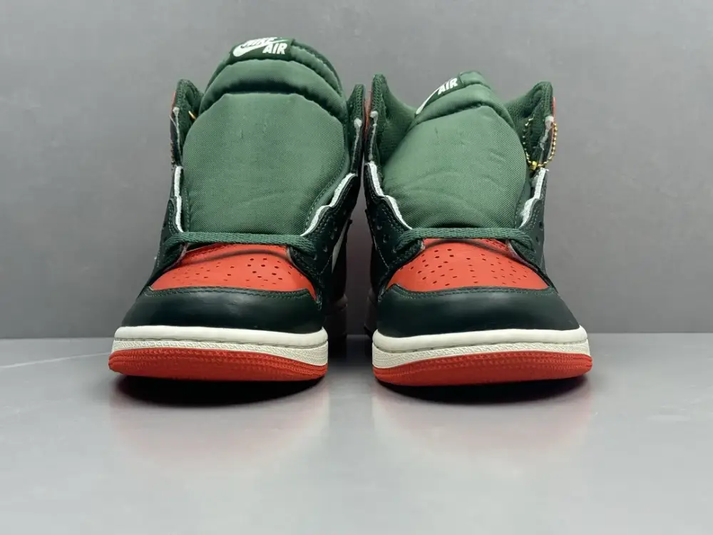 Nike Air Jordan 1 High OG 'Green Orange' – Corporate Edition, Top , Best Sneakers, Sizes 36-47 Including Half Sizes Reliable 1285 