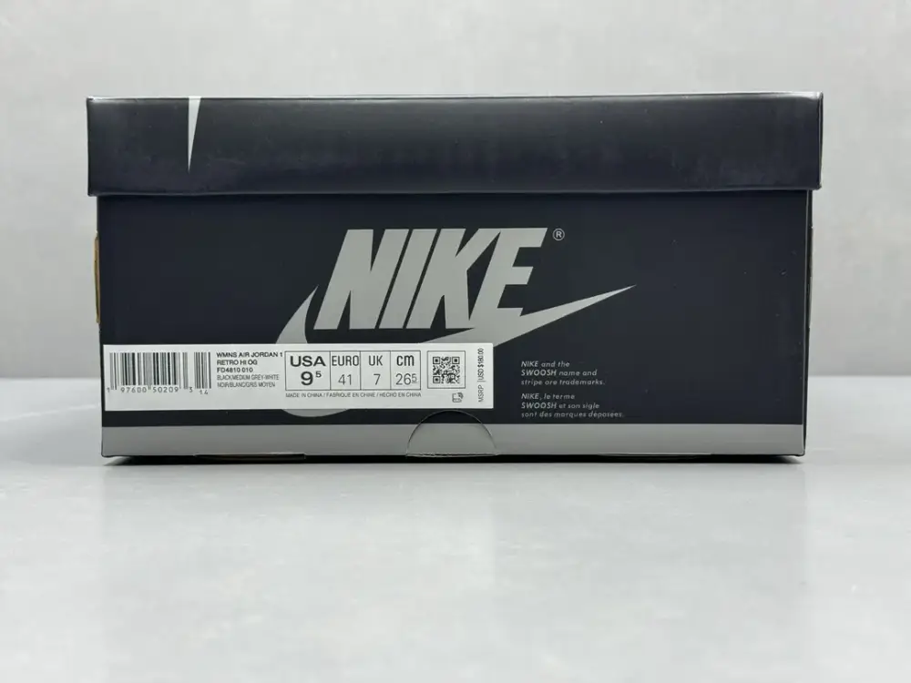 Nike Air Jordan 1 High OG Shadow Grey Silk – Men's Basketball with Top , Size 36-47 (Including Half Sizes Breathable 1282 