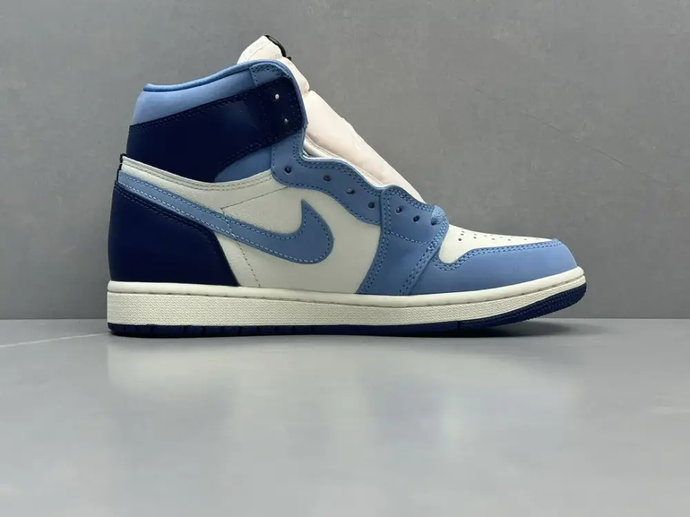 Nike Air Jordan 1 High OG 'University Blue' – Blue White Colorway, Corporate 270 AJ1 Style, Top , Nike Replica, Sizes 36-47 Including Half Sizes Upgraded 1278 