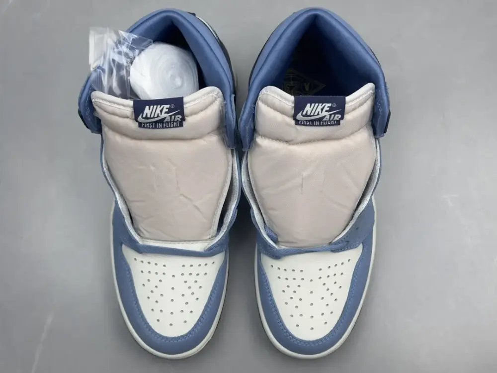 Nike Air Jordan 1 High OG 'University Blue' – Blue White Colorway, Corporate 270 AJ1 Style, Top , Nike Replica, Sizes 36-47 Including Half Sizes Upgraded 1278 