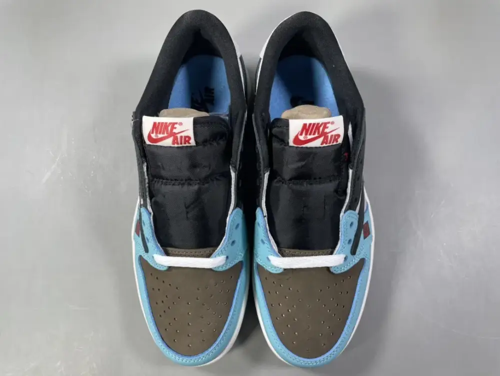 Nike Air Jordan 1 Low 'A' Train Collaboration – Light Blue Black – Top Best Sneakers Popular 1249 