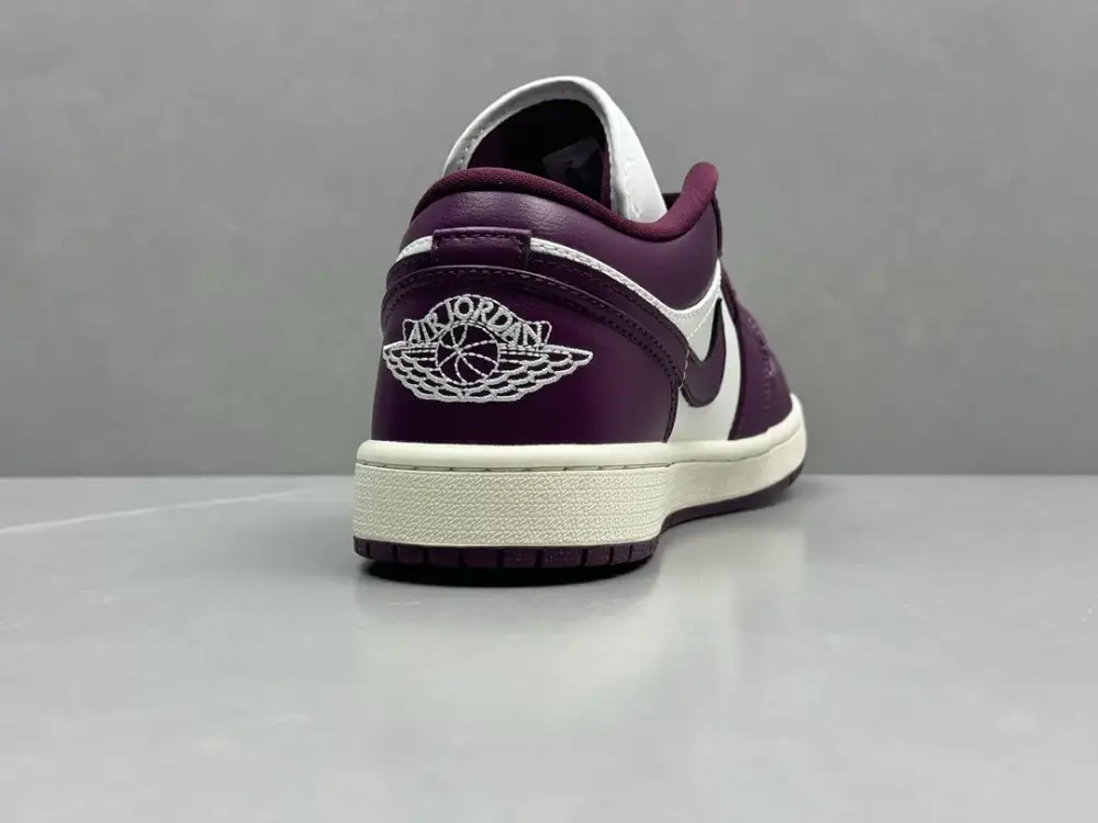 Nike Air Jordan 1 Low 'Bred Purple' – Authentic Version, Men's Sizes 36-46 Including Half Sizes, Nikes SmoothTexture 1233 