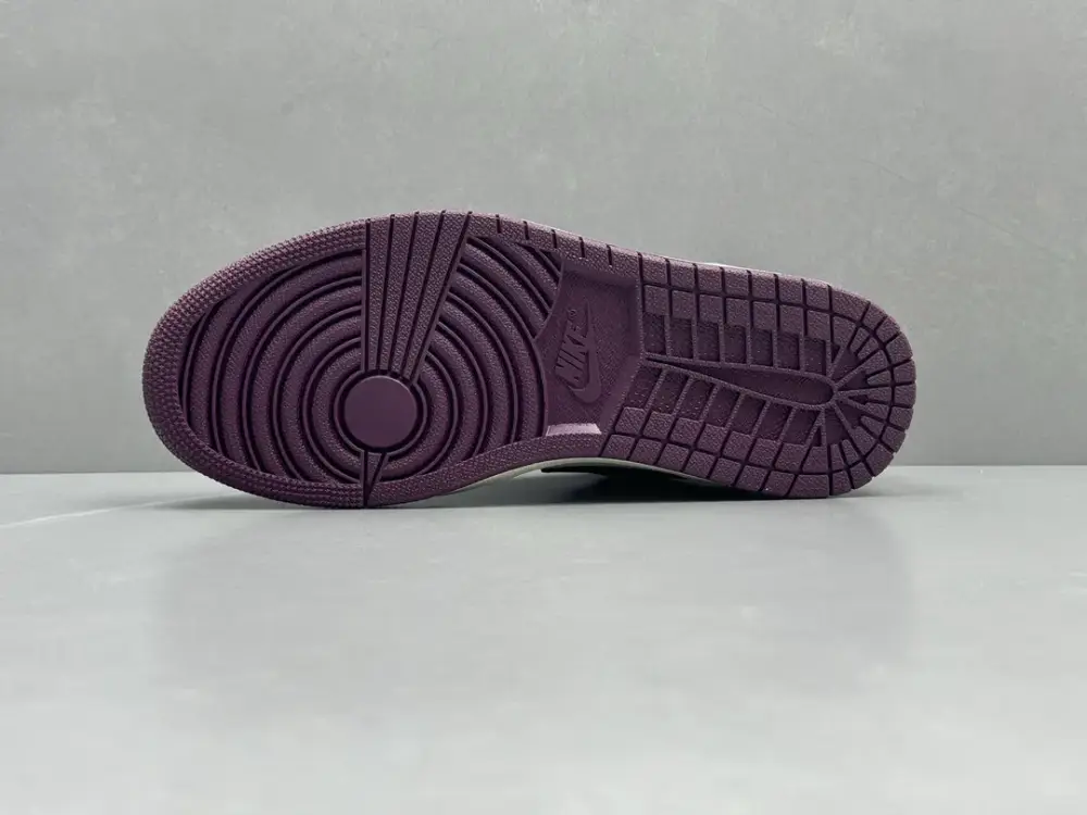 Nike Air Jordan 1 Low 'Bred Purple' – Authentic Version, Men's Sizes 36-46 Including Half Sizes, Nikes SmoothTexture 1233 