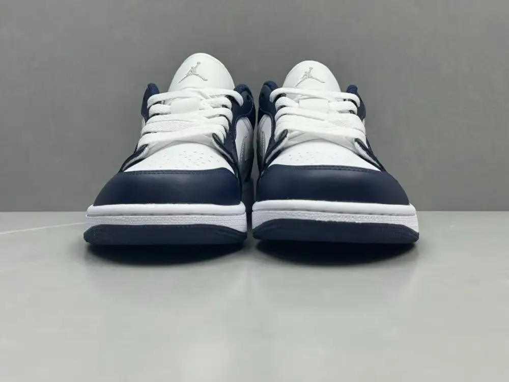 Nike Air Jordan 1 Low 'Navy Blue White' – Pure Version , Sizes 36-46 Including Half Sizes Upgraded 1243 
