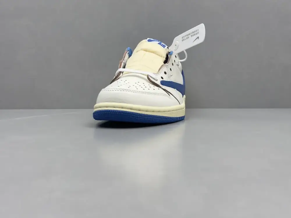 Cozy Nike Air Jordan 1 Low Travis Scott x Fragment White Blue – Top Nike Sneakers 1340 