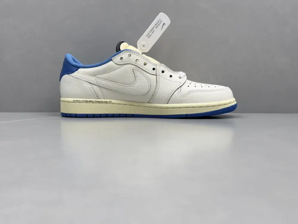Cozy Nike Air Jordan 1 Low Travis Scott x Fragment White Blue – Top Nike Sneakers 1340 