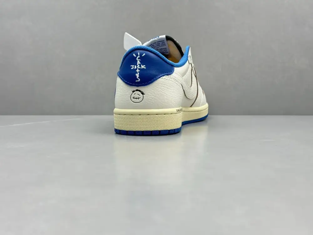 Cozy Nike Air Jordan 1 Low Travis Scott x Fragment White Blue – Top Nike Sneakers 1340 