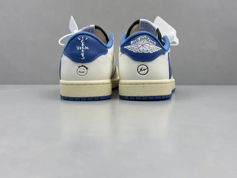 Cozy Nike Air Jordan 1 Low Travis Scott x Fragment White Blue – Top Nike Sneakers 1340 