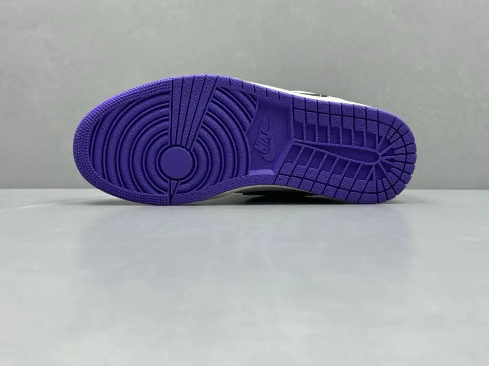 Original Nike Air Jordan 1 Low 'White Black Purple' – Authentic Version , Sizes 36-46 (Including Half Sizes 1230 