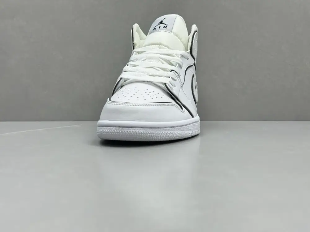 Nike Air Jordan 1 Mid '3M Reflective White' – Authentic Version, Nikes, Sizes 36-46 (Including Half Sizes WaterResistant 1231  DDBD106