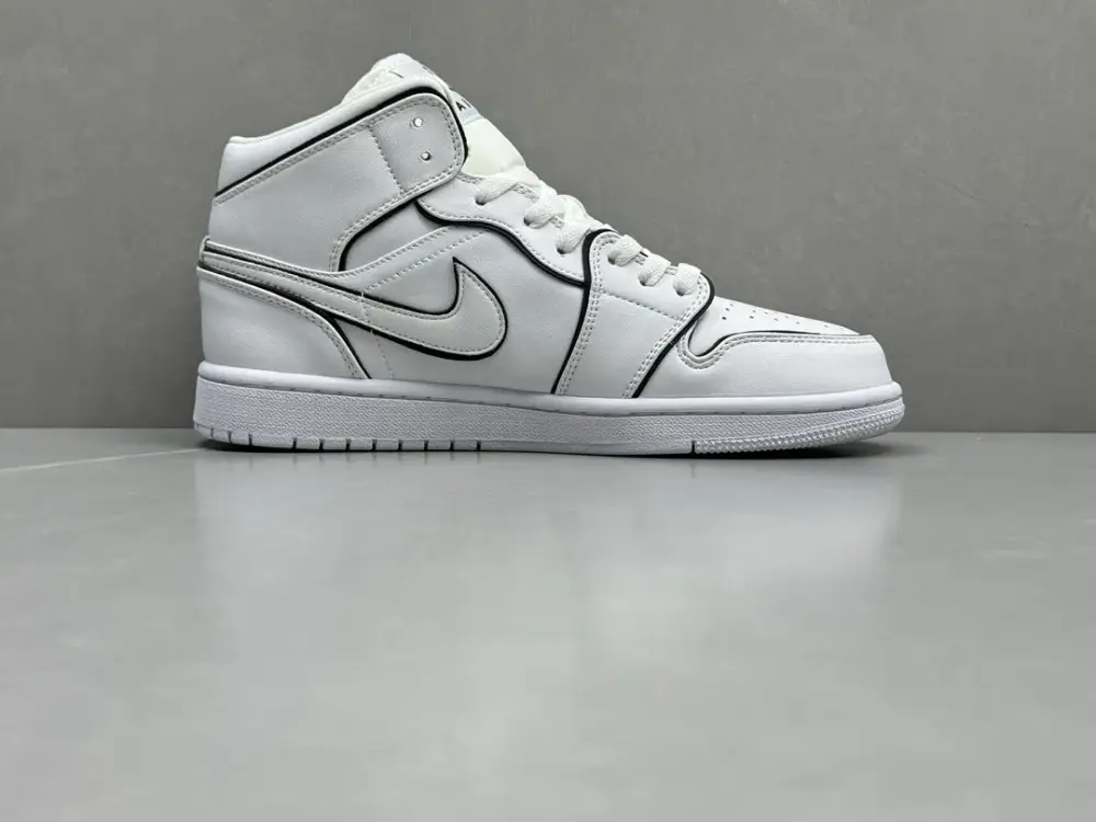 Nike Air Jordan 1 Mid '3M Reflective White' – Authentic Version, Nikes, Sizes 36-46 (Including Half Sizes WaterResistant 1231  DDBD106