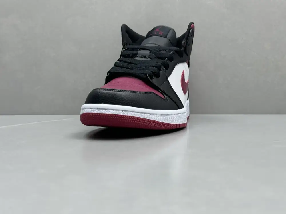 Nike Air Jordan 1 Mid Bred – Black Red White – Authentic Version HighPerformance 1232 