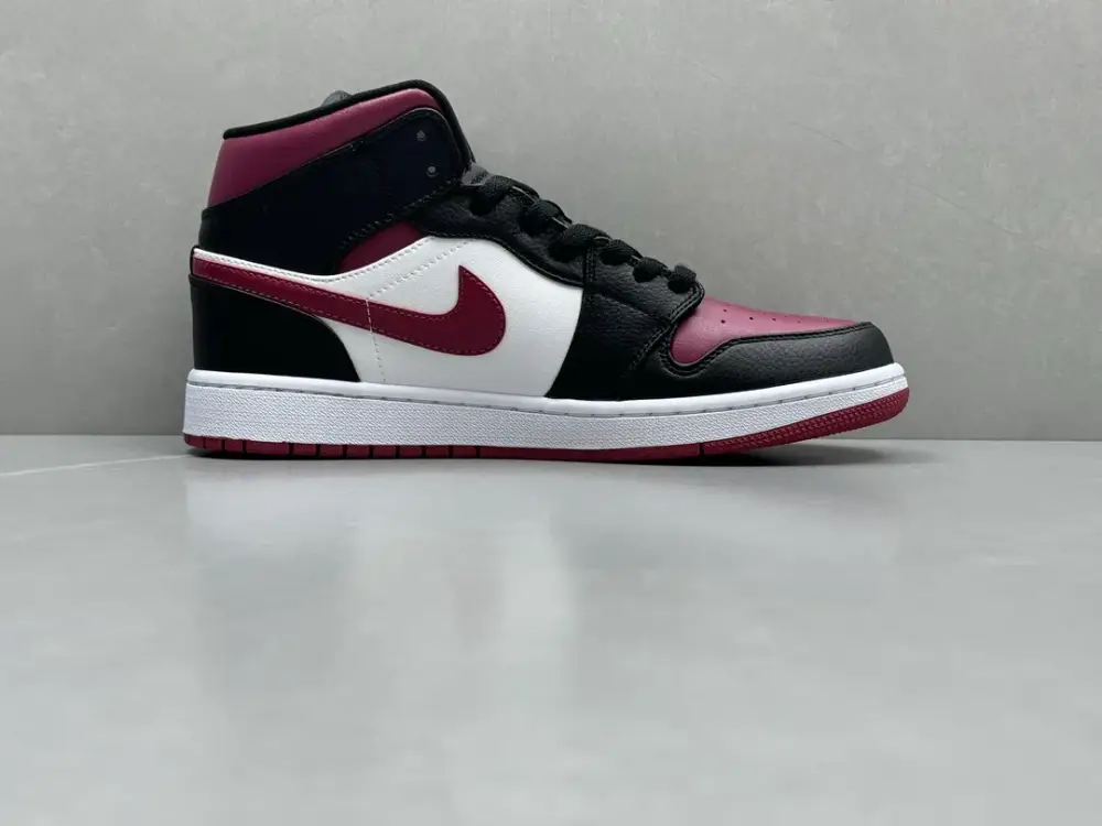 Nike Air Jordan 1 Mid Bred – Black Red White – Authentic Version HighPerformance 1232 