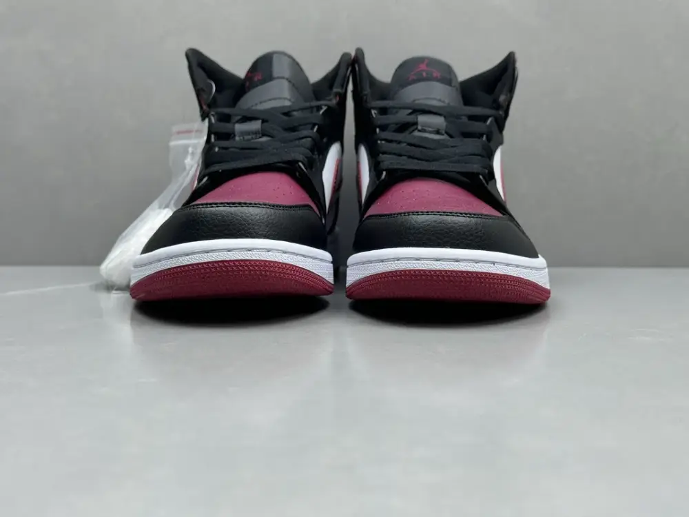 Nike Air Jordan 1 Mid Bred – Black Red White – Authentic Version HighPerformance 1232 