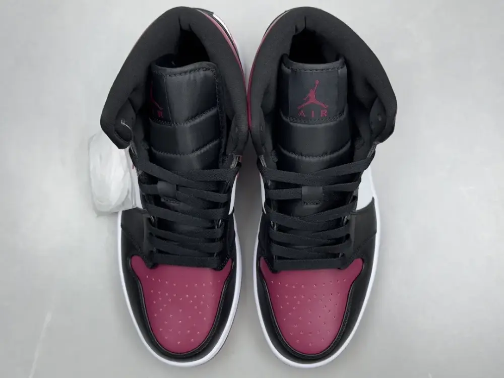 Nike Air Jordan 1 Mid Bred – Black Red White – Authentic Version HighPerformance 1232 