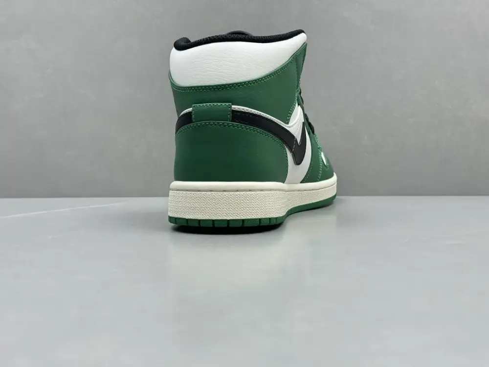 Colorful Nike Air Jordan 1 Mid 'Pine Green' – White Green – Top Best Sneakers Authentic Version 1336 