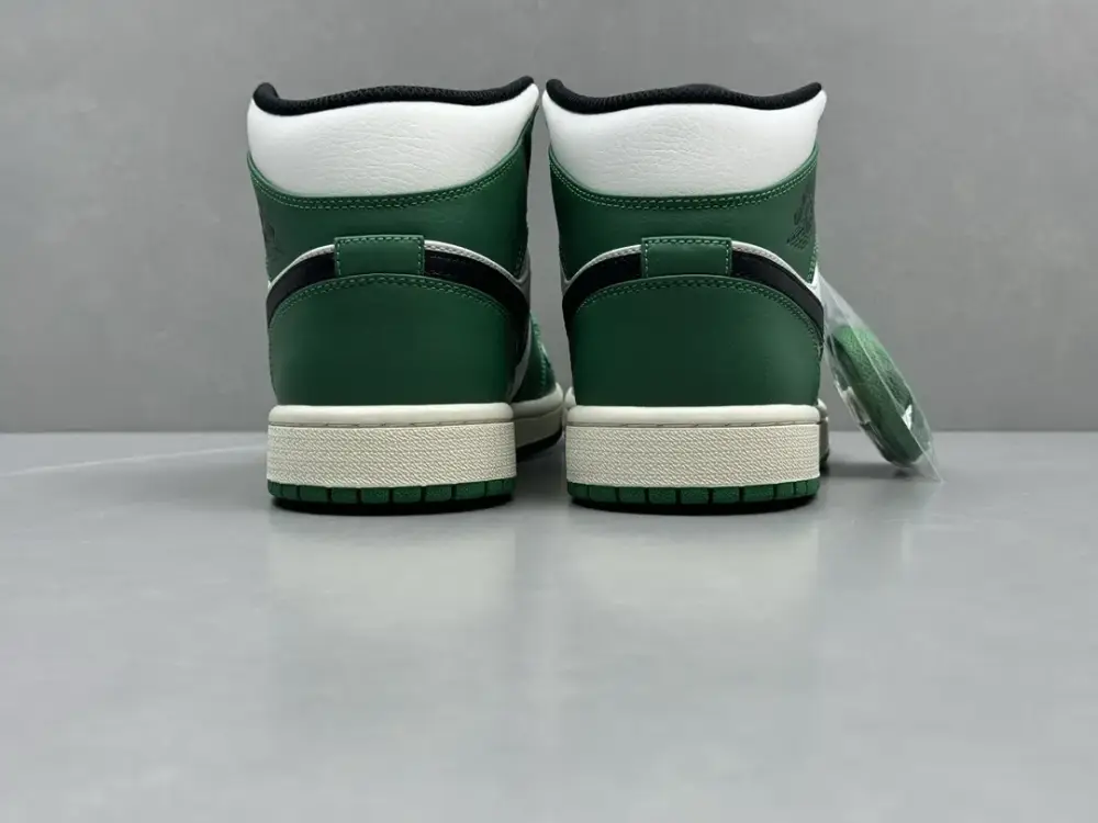 Colorful Nike Air Jordan 1 Mid 'Pine Green' – White Green – Top Best Sneakers Authentic Version 1336 