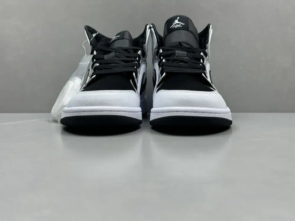 TechFriendly Nike Air Jordan 1 Mid 'Pure ' – White Black – Top – Best Sneakers – Sizes 36-46 (Including Half Sizes 1324 