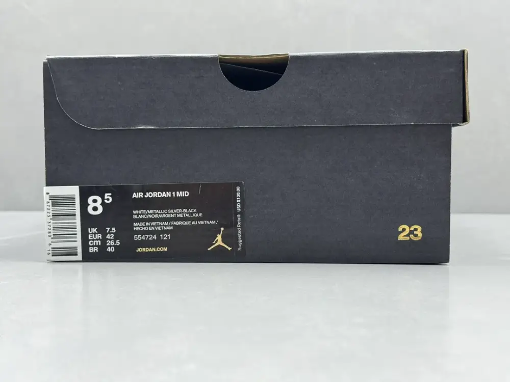 TechFriendly Nike Air Jordan 1 Mid 'Pure ' – White Black – Top – Best Sneakers – Sizes 36-46 (Including Half Sizes 1324 