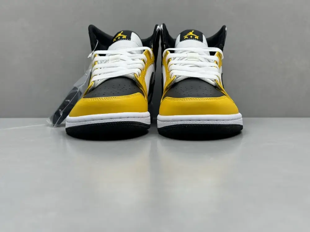 Soft Nike Air Jordan 1 Mid 'Pure ' – Yellow Black White, Top , Best Sneakers, Sizes 36-46 (Including Half Sizes 1317 