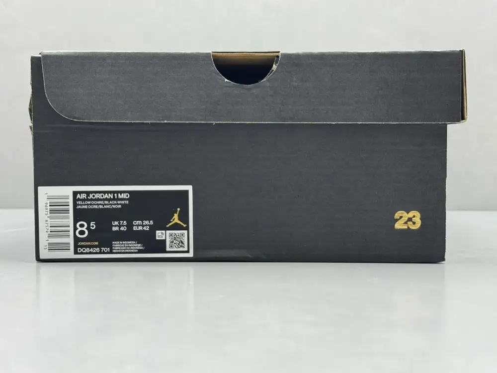 Soft Nike Air Jordan 1 Mid 'Pure ' – Yellow Black White, Top , Best Sneakers, Sizes 36-46 (Including Half Sizes 1317 