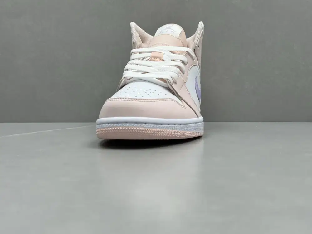 Nike Air Jordan 1 Mid 'Pure ' – Youth, Dusty Lilac, Top , Best Sneakers, Sizes 36-46 (Including Half Sizes Thermal 1332 