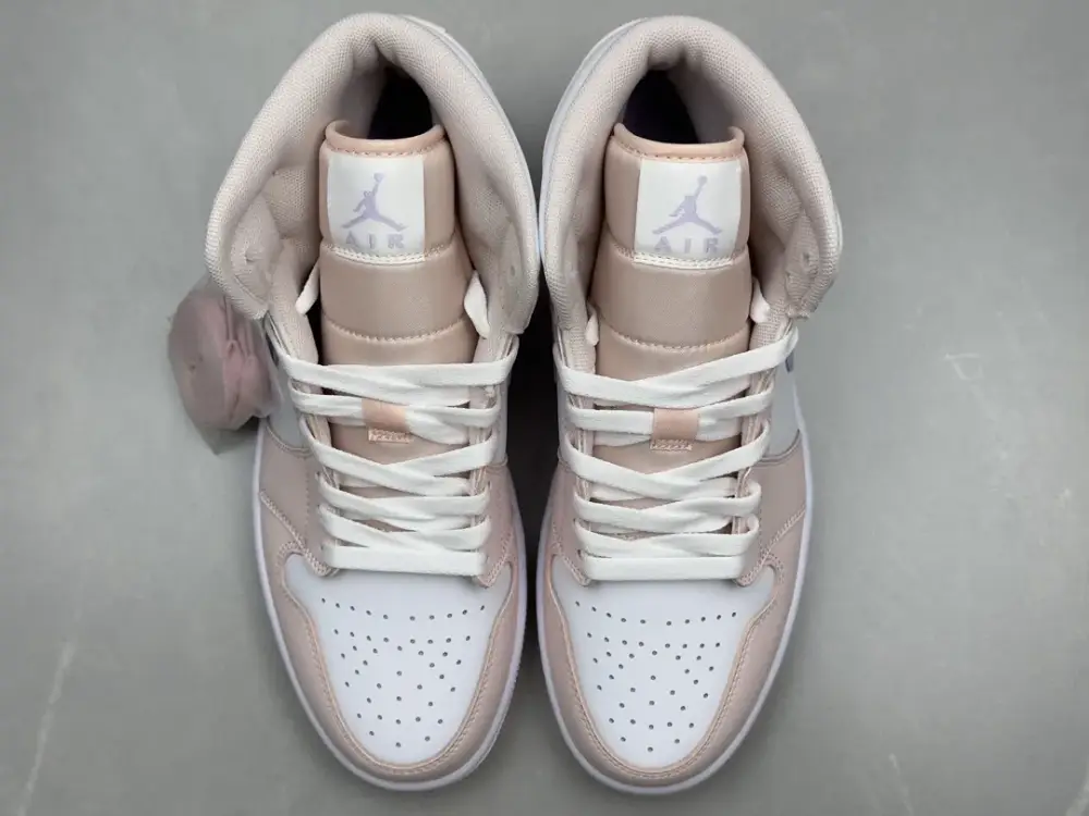 Nike Air Jordan 1 Mid 'Pure ' – Youth, Dusty Lilac, Top , Best Sneakers, Sizes 36-46 (Including Half Sizes Thermal 1332 