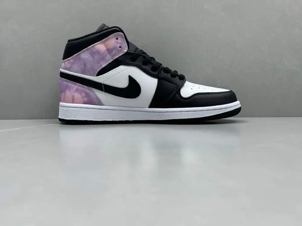 Affordable Nike Air Jordan 1 Mid SE 'Zhongbang' – Black White Tie-Dye – Best Sneakers & Version 1339  FCF429