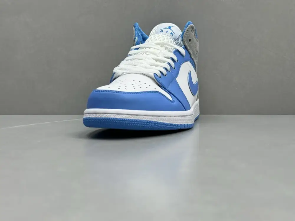DailyWear Nike Air Jordan 1 Mid UNC White Blue – Authentic Version, Nikes, Sizes 36-46 Including Half Sizes 1234 