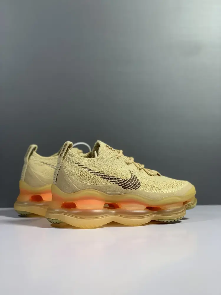 Nike Air Max Scorpion Flyknit Beige Low Top – Sneakers Breathable 1373 