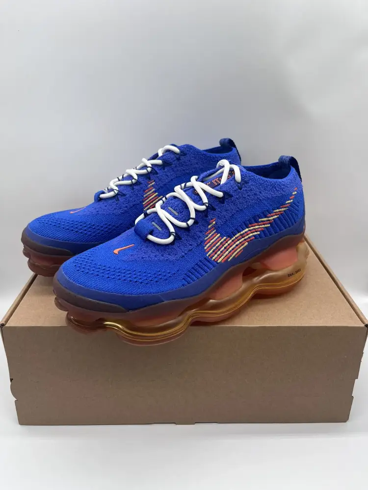 Durable Nike Air Max Scorpion Flyknit Blue Low Top – Sneakers 1401 