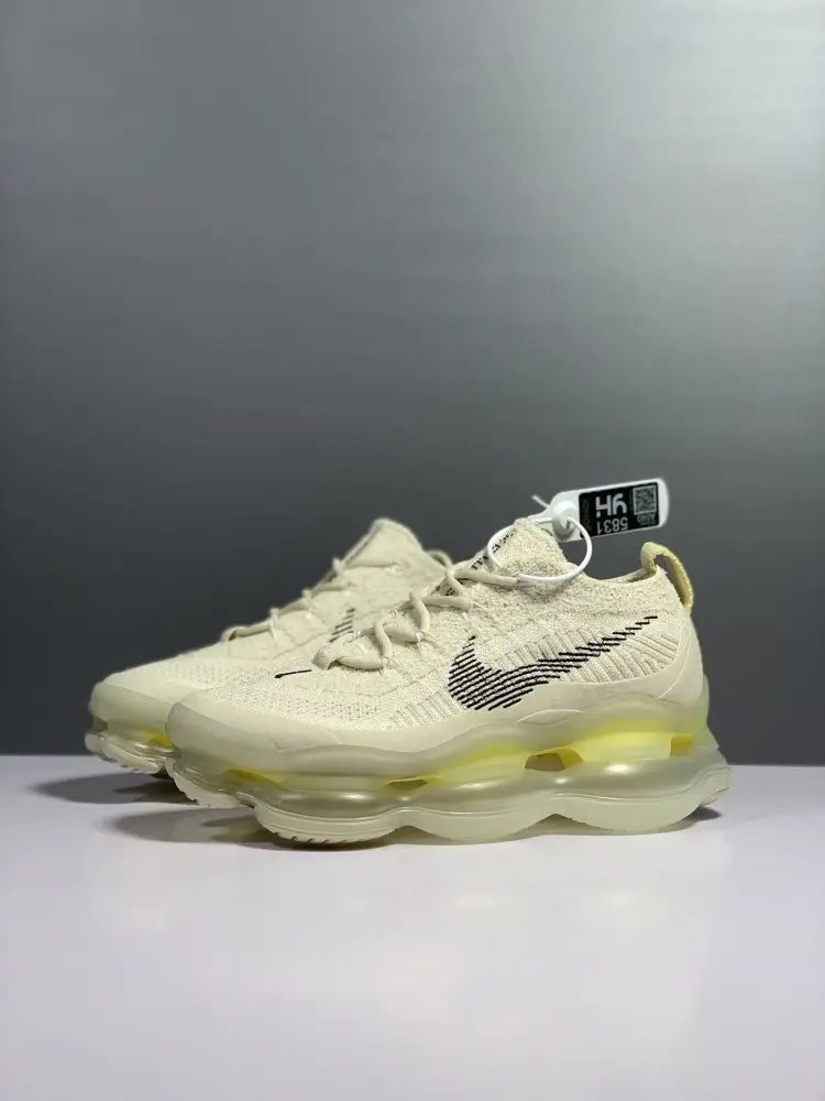 Chic Nike Air Max Scorpion Flyknit Cream White Low – Sneakers 1375 