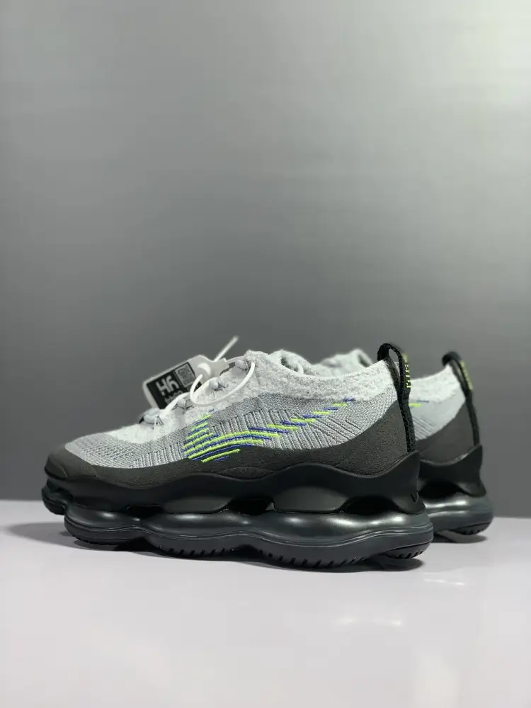 Modern Nike Air Max Scorpion Flyknit Grey White – Sneakers 1376 