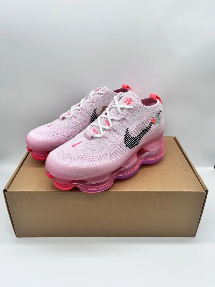 Attractive Nike Air Max Scorpion Flyknit Pink Low – Sneakers 1390 