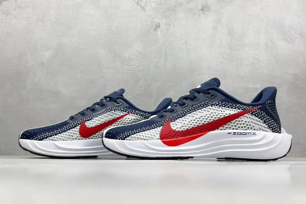 Nike Air Zoom Pegasus 35 Running – Navy White Red, and Cushioned Design with Style, Code: FQ7262- TimelessDesign 1425 