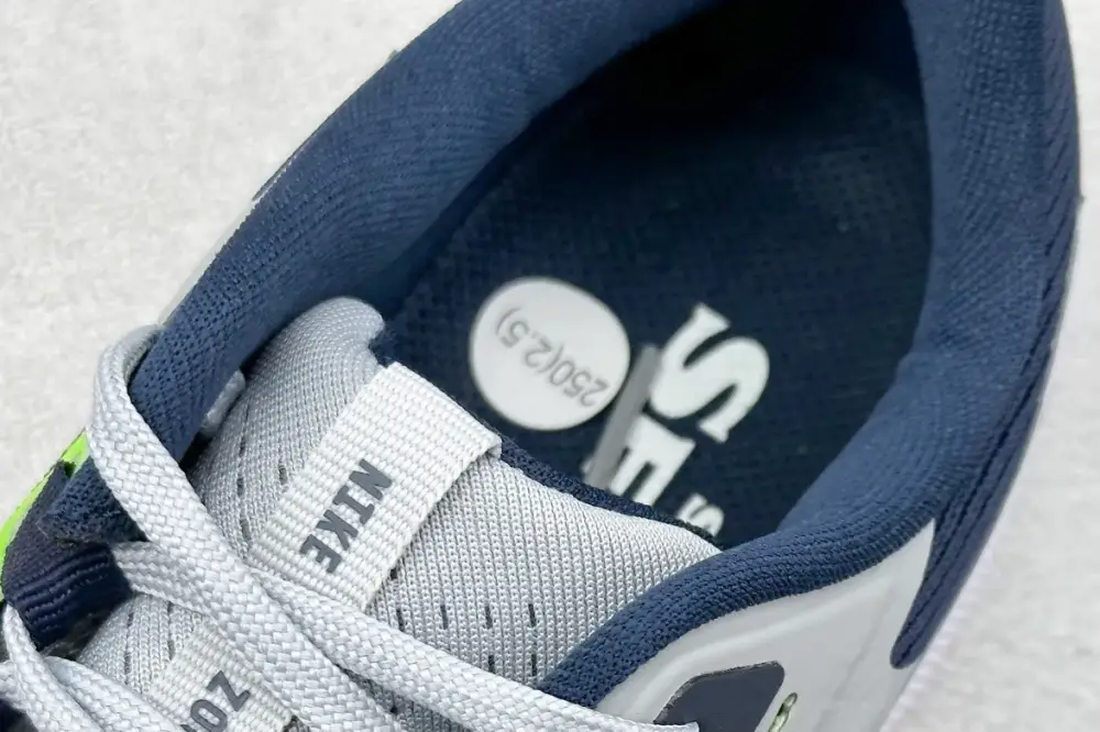 Nike Air Zoom Pegasus 38 – Grey White Navy Neon Green – Sneakers for Men Tailored 1431 