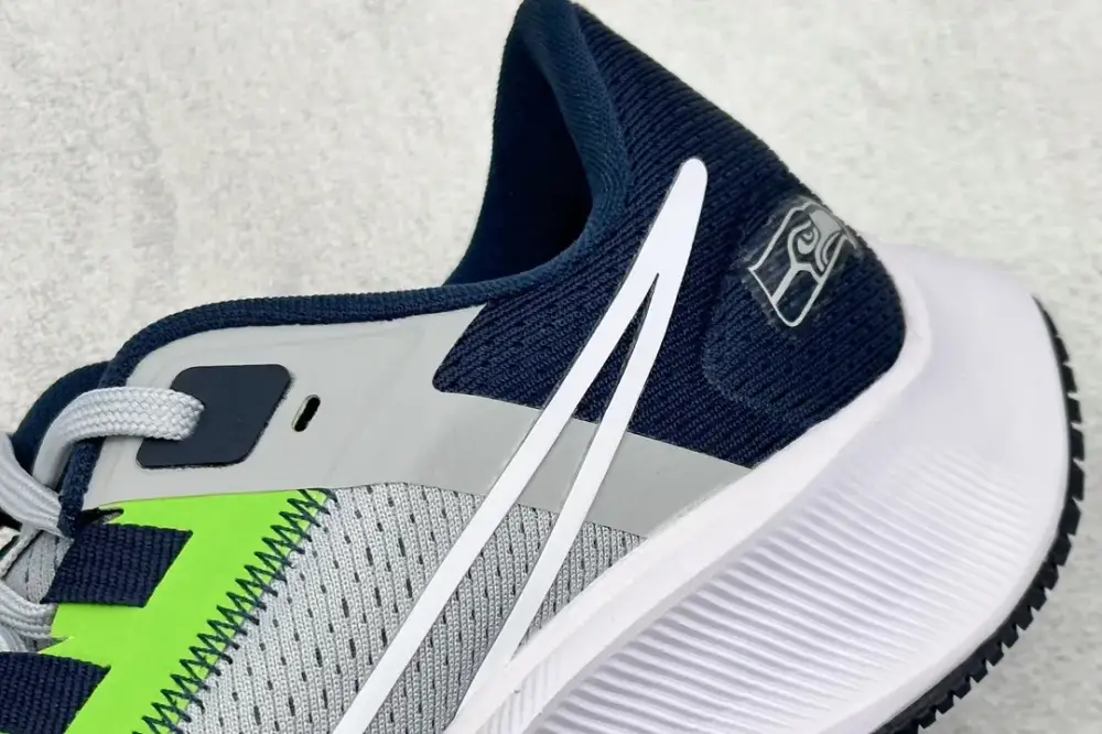 Nike Air Zoom Pegasus 38 – Grey White Navy Neon Green – Sneakers for Men Tailored 1431 