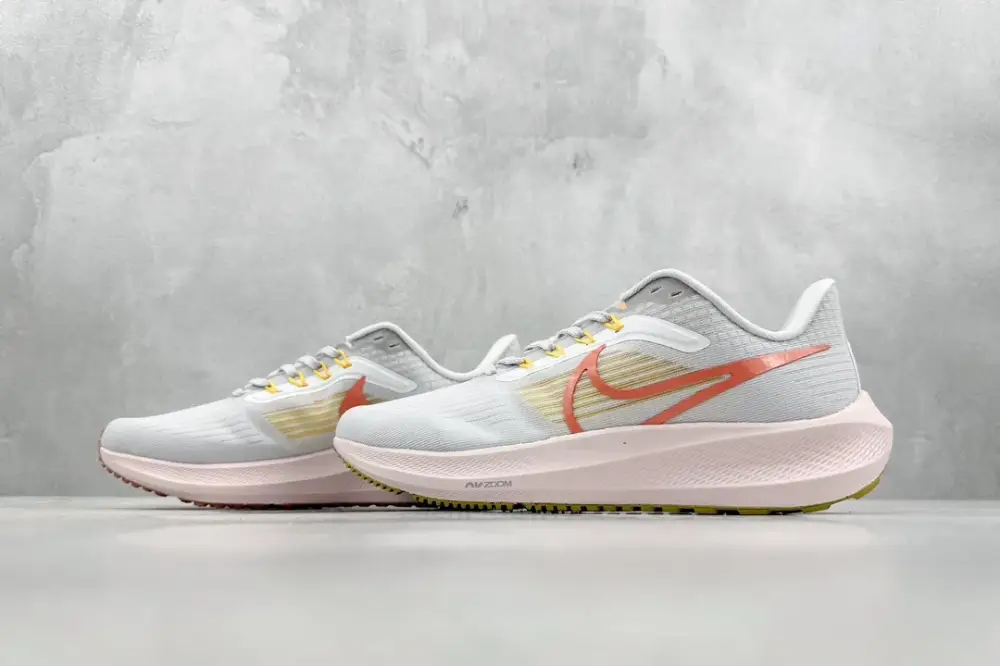 FlexibleFit Nike Air Zoom Pegasus 39 – Light Blue Orange, Mesh Running for Stability and Smooth Stride, Nike Style with Design: DM0173- 1500 