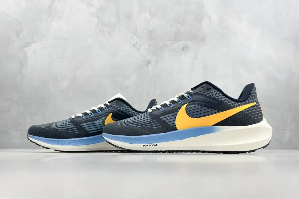 FlexibleFit Nike Air Zoom Pegasus 39 Men's Running – Blue Orange White, Mesh Style, Nike , Footwear, DD9580- 1504 