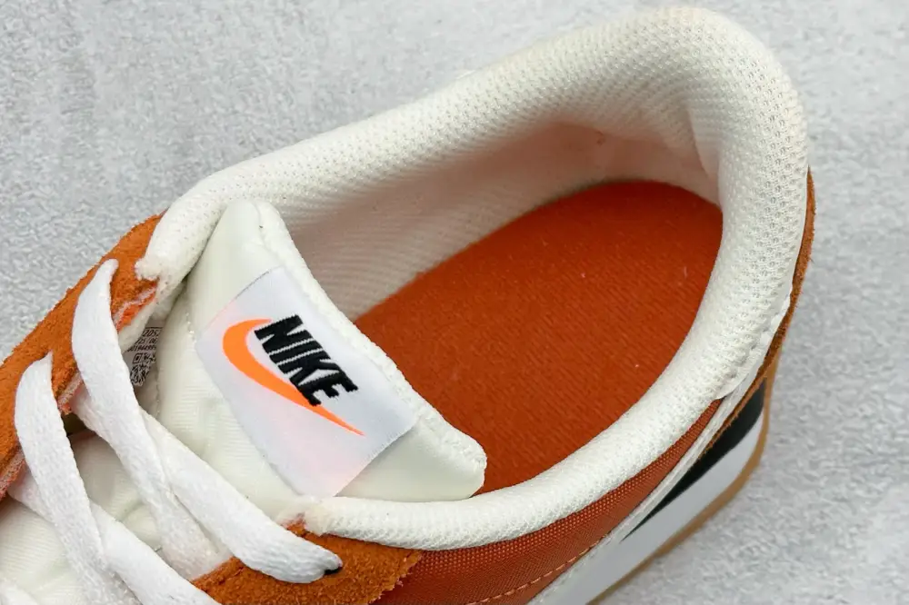 FastDry Nike Cortez Leather Orange White – Premium Sneakers 1516 