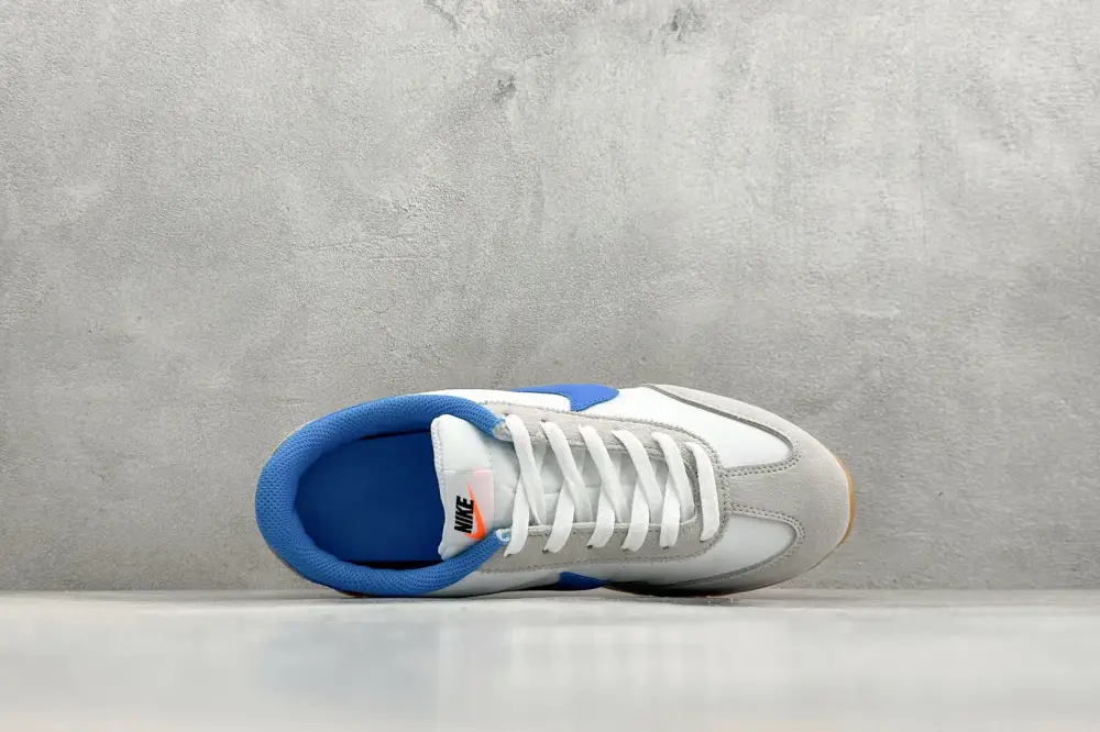 Nike Cortez Leather White Blue Shoe – Premium MoistureWicking 1519  CECFE252