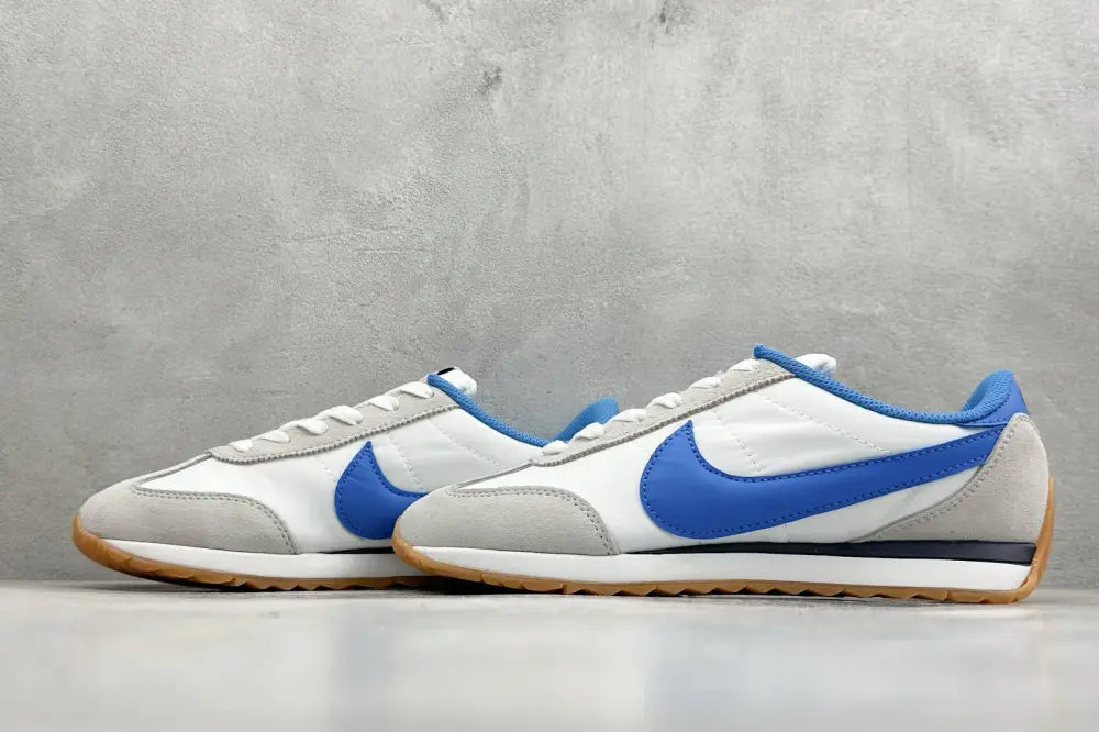 Nike Cortez Leather White Blue Shoe – Premium MoistureWicking 1519 