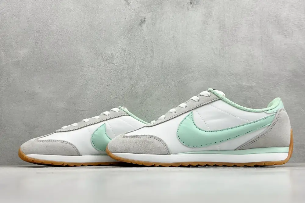 Stylish Nike Cortez Leather White Green 1517 
