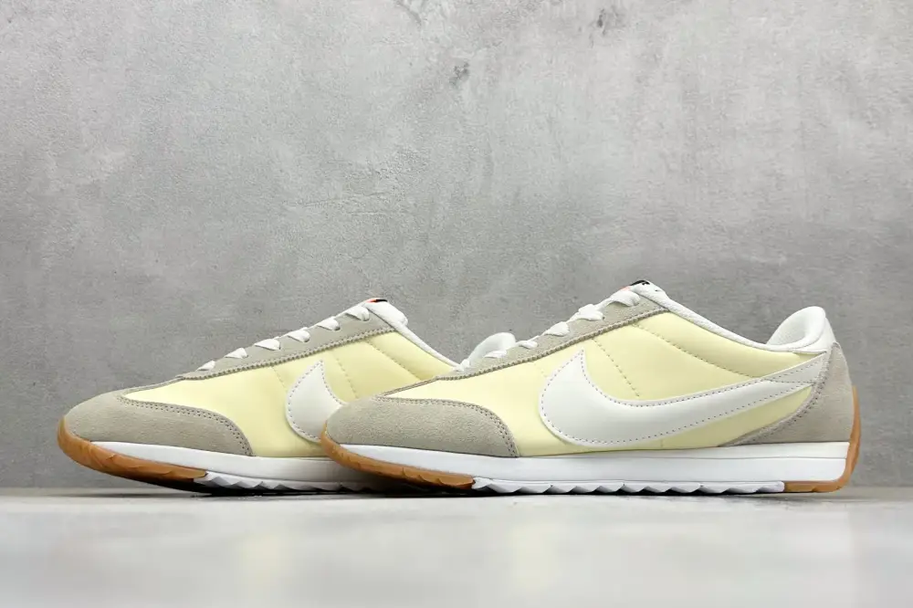 FreshLook Nike Cortez Leather Yellow White – Premium Sneakers 1523 