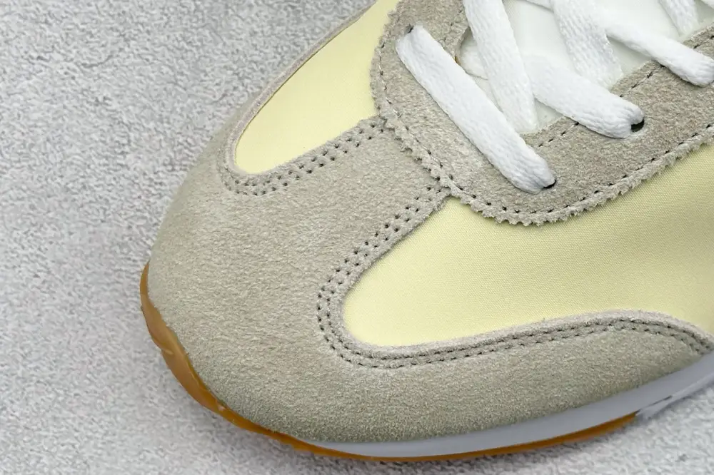 FreshLook Nike Cortez Leather Yellow White – Premium Sneakers 1523 