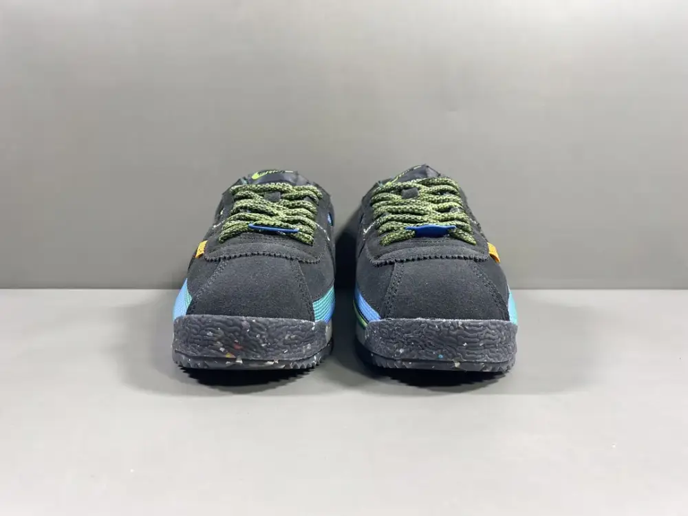 Comfortable Nike Cortez 260 Union Black Blue Green – Sneakers 1527 