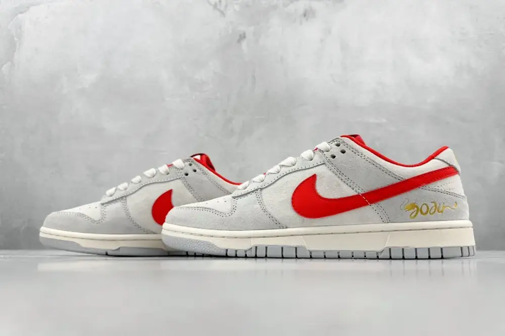 Packable Nike Dunk Low Gold Dragon Beige Red Low – Nikes & Collection 1584 