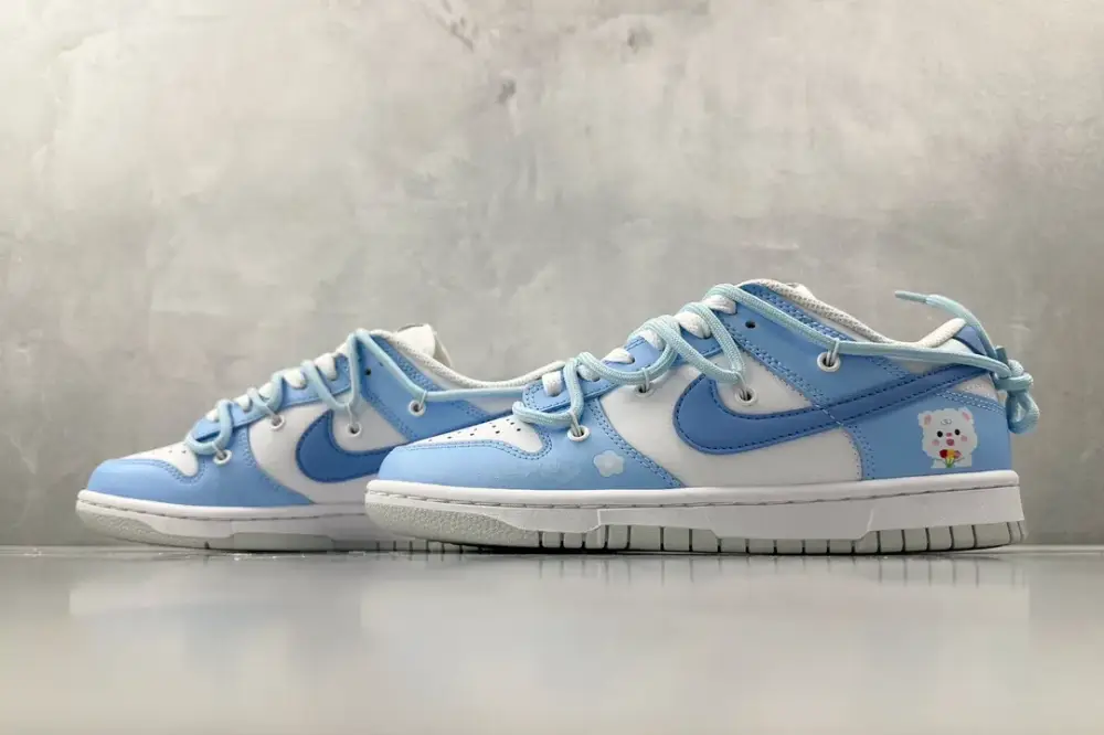 BestValue Nike Dunk Low Happy Bear GS White Blue – Nikes & Fake Nike 1565 