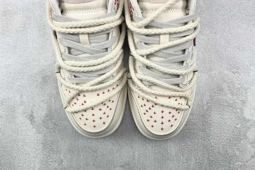 Nike Dunk Low Sashiko Grey Burgundy White – Nikes & Collection Trendy 1548 